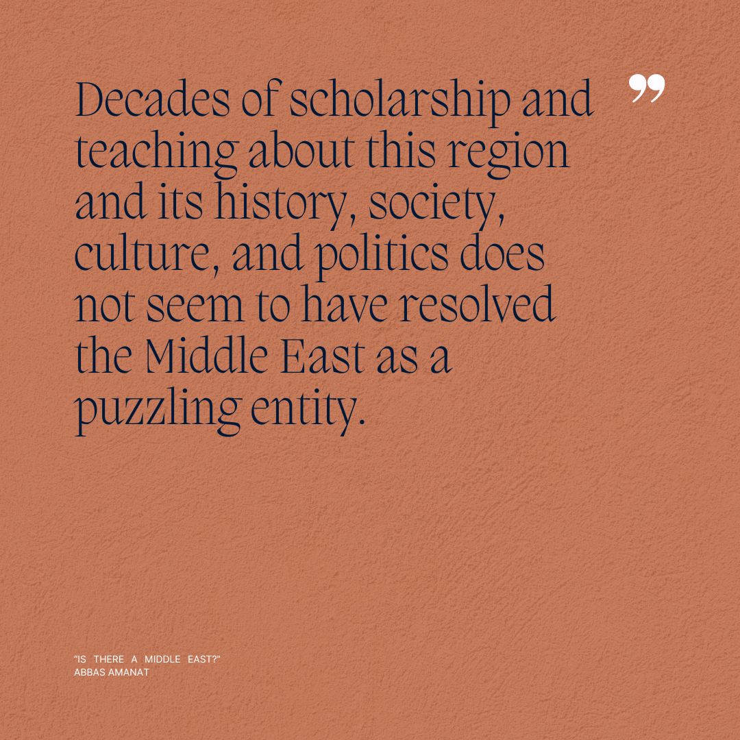 “Introduction: Is There a Middle East? Problematizing a Virtual Space” in Is There a Middle East? The Evolution of a Geopolitical Concept, Bonine, Amanat, and Gasper, eds.